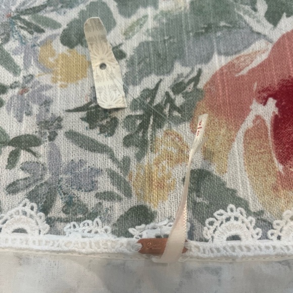 Free People White Lace Trim Blouse - Picture 4 of 10